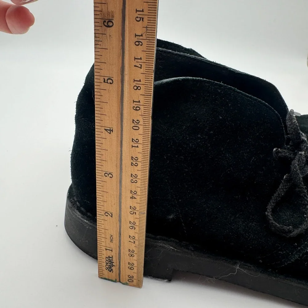 Clarks Bushacre 2 Mens 9.5 Black Suede Chukka Desert Boots 26082288